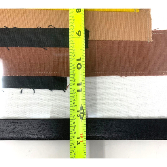 New Modernist Textile Remnant Art Hanging Collage Framed Minimalist Gallery - Picture 7 of 7